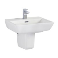 Delta White Basin and Semi Pedestal
