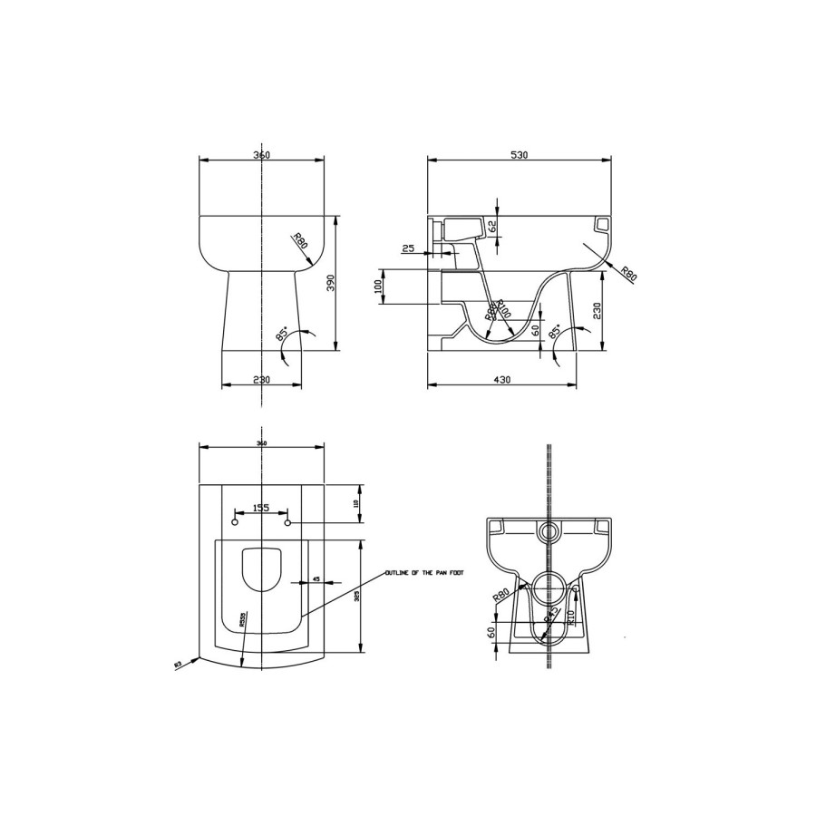 Delta Back to Wall Toilet with Soft Close Seat