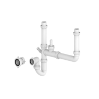 ONLY OPENED - Double Bowl Plumbing Kit ONLY OPENED - Double Bowl Plumbing Kit