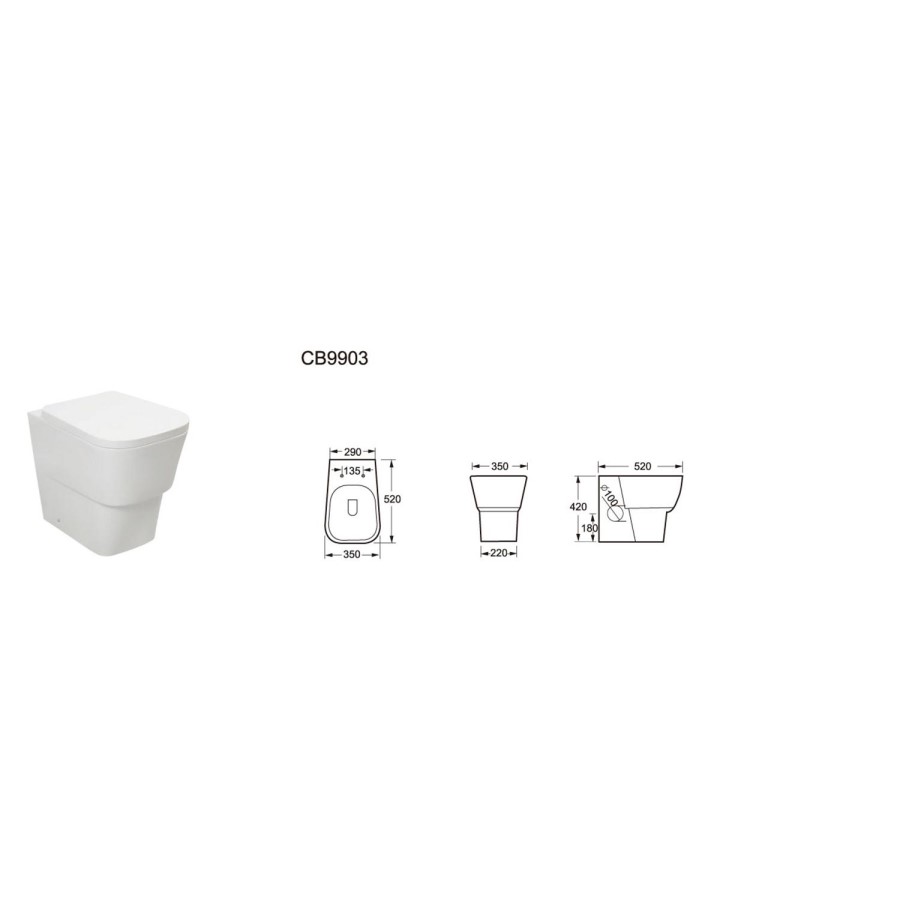 Step Back to Wall Pan with Soft Close Seat