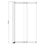 ONLY OPENED - Freestanding Single Ended Right Hand Corner Shower Bath with Chrome Sliding Bath Screen 1650 x 800mm - Amaro