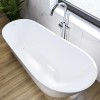 Freestanding Single Ended Slipper Bath 1525 x 740mm - Design