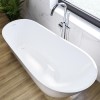 Freestanding Single Ended Slipper Bath 1700 x 740mm - Design