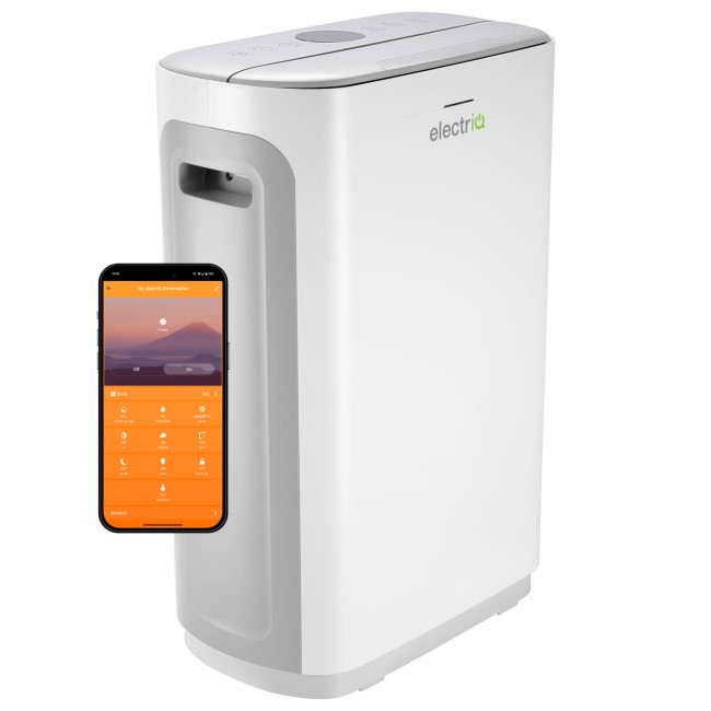 electriQ 8L Smart Desiccant Dehumidifier with Heater Better Bathrooms
