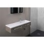 Oak Wall Hung Bathroom Vanity Unit & Basin - W995mm