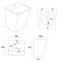 White Wall Hung Basin One Piece 380mm - Diaz