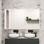 GRADE A1 - Rectangular LED Bathroom Mirror with Bluetooth & Shaver Socket 1400 x  800mm - Divine