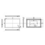 GRADE A1 - Rectangular LED Bathroom Mirror with Bluetooth & Shaver Socket 1400 x  800mm - Divine