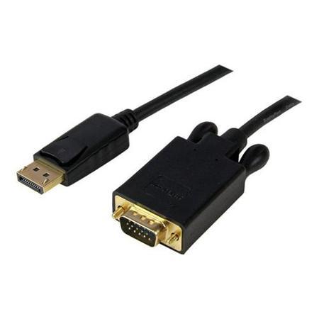15 ft DisplayPort&#153; to VGA Adapter Converter Cable – DP to VGA 1920x1200 - Black
