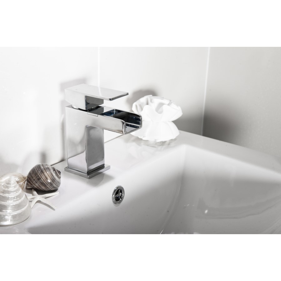 Atlas Mono Waterfall Basin Mixer Tap & Waste
