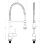 Reginox Chrome Pull Out Spray Tap
