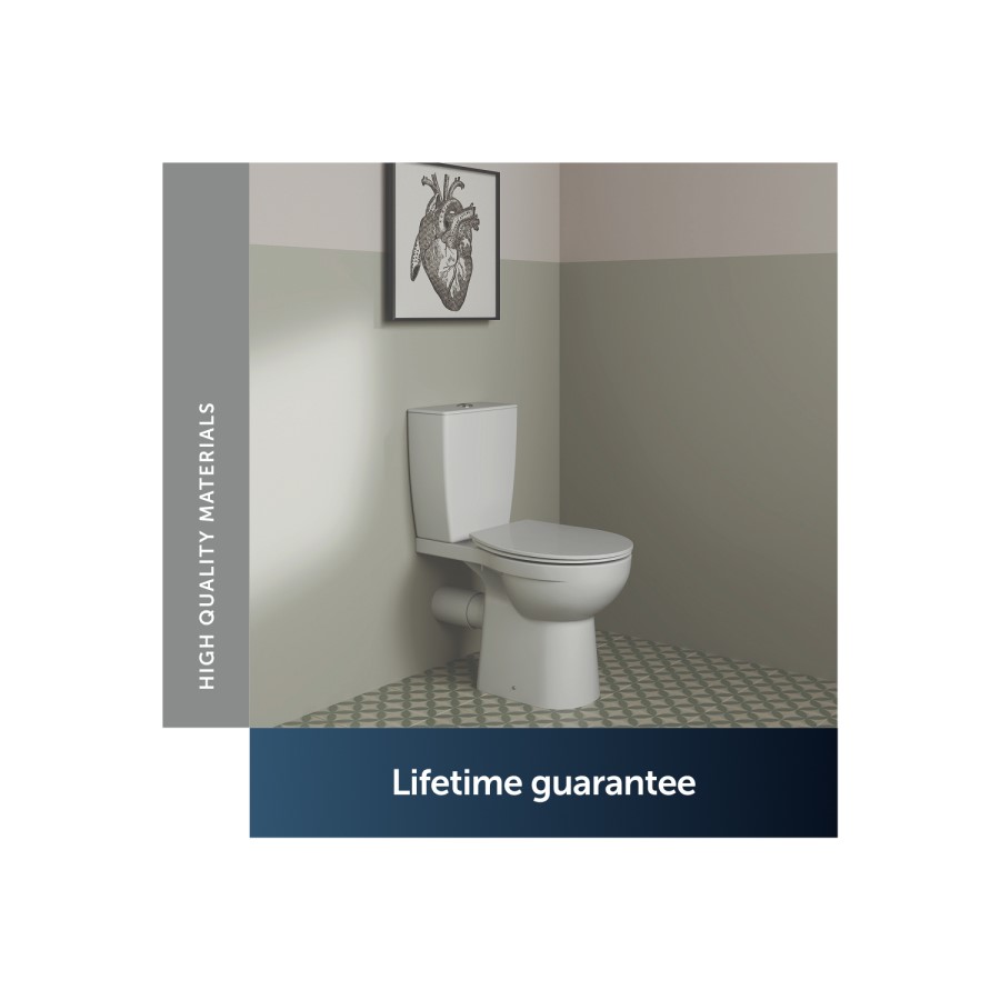 Ideal Standard Eurovit+ Close Coupled Toilet with Soft Close Seat
