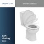 Ideal Standard Eurovit+ Close Coupled Toilet with Soft Close Seat