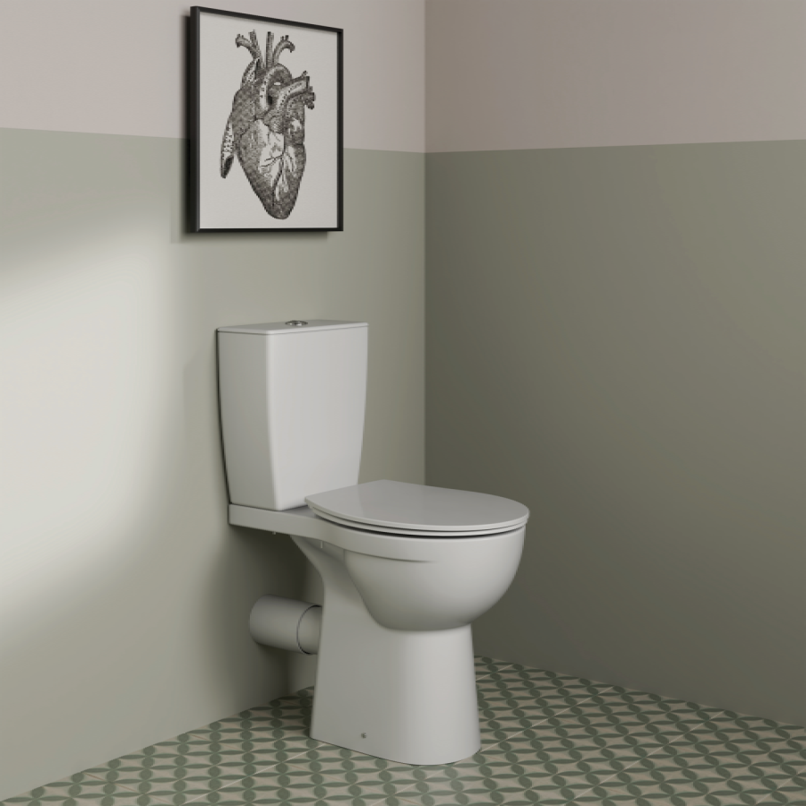 Ideal Standard Eurovit+ Close Coupled Toilet with Soft Close Seat