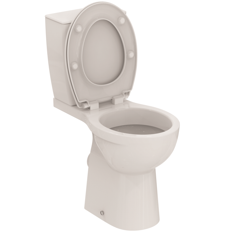 Ideal Standard Eurovit+ Close Coupled Comfort Height Toilet with Soft Close Seat