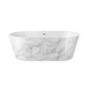 Marble Effect Freestanding Double Ended Bath 1695 x 795mm - Elementa