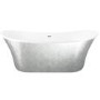 Silver Freestanding Double Ended Slipper Bath 1705 x 755mm - Elementa