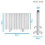 2000W Smart Low Energy Aluminium Designer Radiator - Wall Mountable& Bathroom Safe