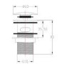 Moon Easy Clean Basin Waste Slotted