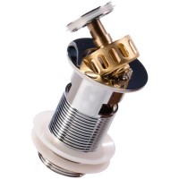 Easy Clean Basin Waste Slotted Click Clack