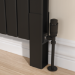 Eco Eleganza Black Designer Radiator Feet -Suitable for Double Panel Aluminium Radiator