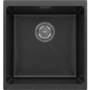 1 Bowl Black Inset Granite Composite Kitchen Sink with Waste Kit - Enza Eden