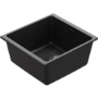 1 Bowl Black Inset Granite Composite Kitchen Sink with Waste Kit - Enza Eden