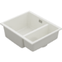 1.5 Bowl White Inset Granite Composite Kitchen Sink with Waste Kit - Enza Eden