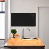 electriQ 2000W Wall Mountable Convector Panel Heater H460xW830- Black