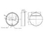 Brass Sliding Mirrored Bathroom Cabinet with Lights 600 x 600mm - Elara