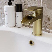Brushed Brass Mono Basin Mixer Tap - Elina Brushed Brass Mono Basin Mixer Tap - Elina