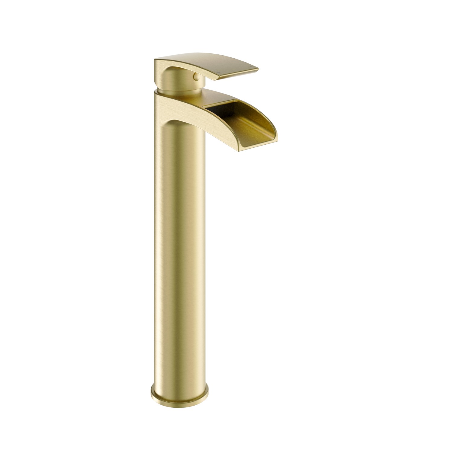 Elina Brass Brushed Tall Mono Basin Mixer