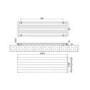 Beige Horizontal Designer Single Panel Radiator 600 x 970 - Elbrus