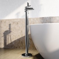 Chrome Freestanding Bath Shower Mixer Tap - Elina Chrome Freestanding Bath Shower Mixer Tap - Elina