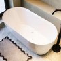 Freestanding Double Ended Bath 1500 x 750mm with Anti-Slip Base - Eleni