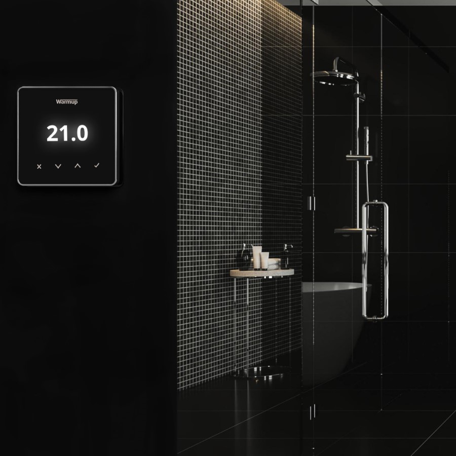 Element Black WiFi Underfloor Heating Thermostat - Warmup