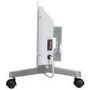 electriQ 750W Smart Slim Gloss White Glass Panel Heater Wall Mounted or Skirting Fitted Bathroom Safe Energy Efficient