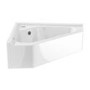 White Wall Hung Corner Traditional Basin 553mm - Elton