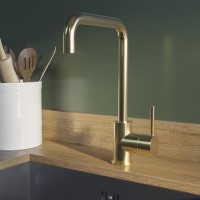 ONLY OPENED - Enza Elwood Single Lever Monobloc Mixer Kitchen Tap- Brass ONLY OPENED - Enza Elwood Single Lever Monobloc Mixer Kitchen Tap- Brass