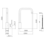 Enza Elwood Single Lever Monobloc Mixer Kitchen Tap- Brass