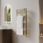 Brass Curved Towel Radiator 1000 x 500mm - Ember