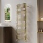 Brass Curved Towel Radiator 1530 x 600mm - Ember