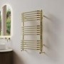Brass Curved Towel Radiator 740 x 500mm - Ember
