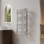 Chrome Curved Towel Radiator 1000 x 500mm - Ember