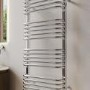 Chrome Curved Towel Radiator 1000 x 500mm - Ember