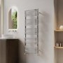 Chrome Curved Towel Radiator 1270 x 500mm - Ember