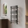 Black Curved Towel Radiator 1000 x 500mm - Ember