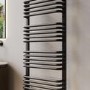Black Curved Towel Radiator 1550 x 500mm – Ember