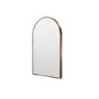 Arched Bronze Backlit Heated Bathroom Mirror with Lights 500 x 800mm - Empire