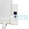 electriQ 800W Slim Wall Mounted Oil Filled Radiator - White